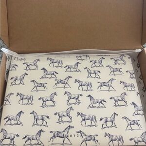 Burberry Equestrian Print Pouch
